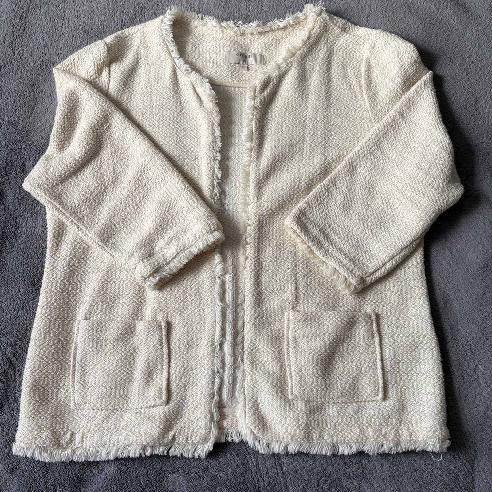 Cream brand Women's Open Front Sweater / Nehru  Cardigan XL